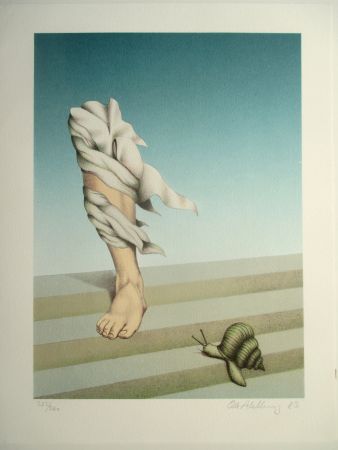 Литография Ahlberg - The Snail