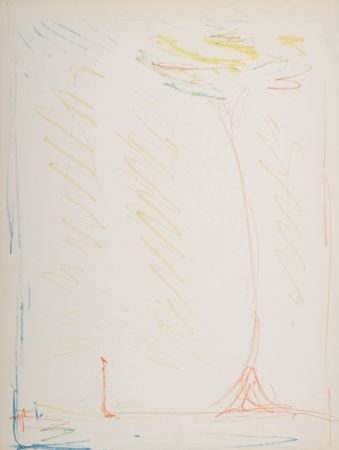 Литография Giacometti - The Tree, 1952