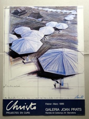 Афиша Christo - The umbrelas - Joan Prats Signed
