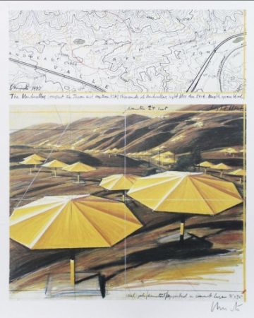 Многоэкземплярное Произведение Christo - The Umbrellas