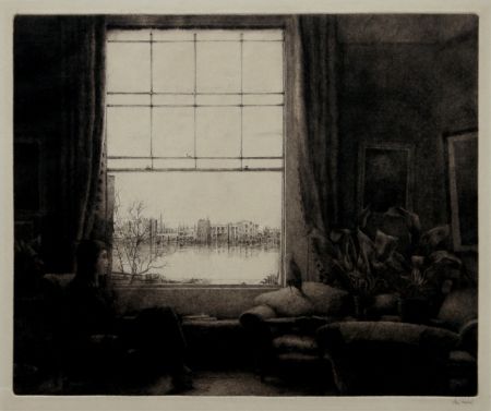 Гравюра Fridell - The Window, Wauxhall, London