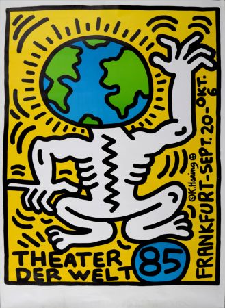 Сериграфия Haring - Theater der Welt, 1985