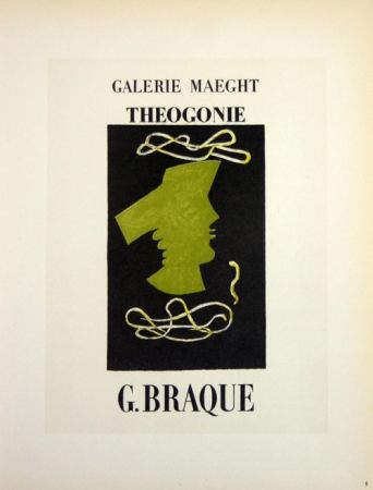 Литография Braque - Theogonie  Galerie Maeght