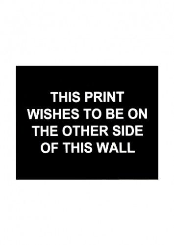 Гравюра Prouvost  - This print wished to be on the other side of this wall