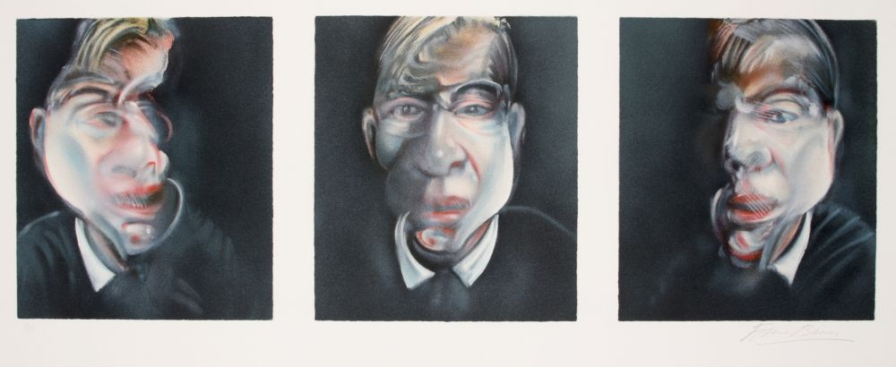 Литография Bacon - Three studies for a Self-portrait, 1981