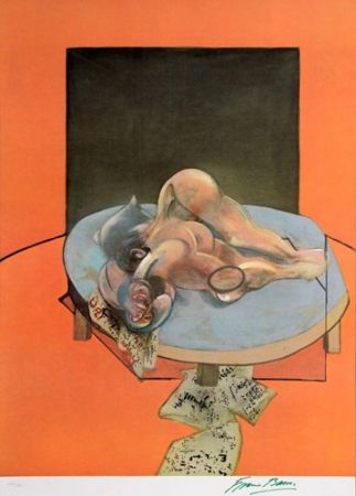 Литография Bacon - Three studies of the human body 1977-1980 (centre panel)