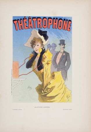 Литография Cheret - Théâtrophone, 1896