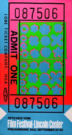 Сериграфия Warhol - Ticket for Lincoln Center, 1967