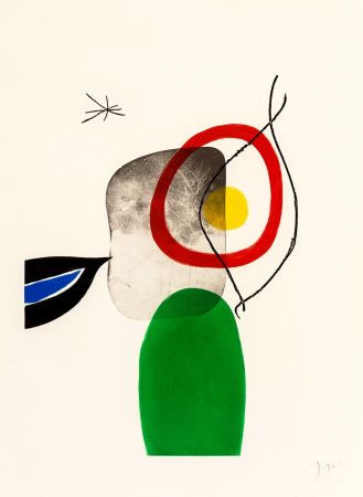 Офорт И Аквитанта Miró - Tir à l'arc