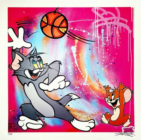 Литография Fat - Tom & Jerry