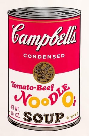 Сериграфия Warhol - Tomato-Beef Noodle O’s (FS II.61)