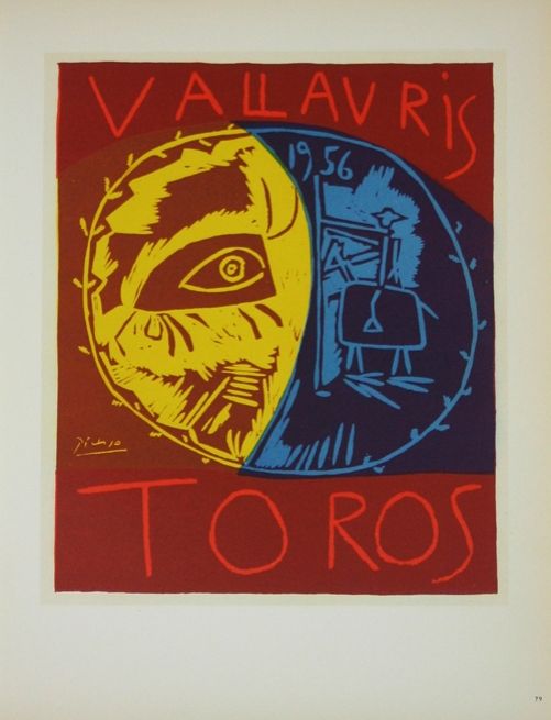 Литография Picasso (After) - Toros en Vallauris