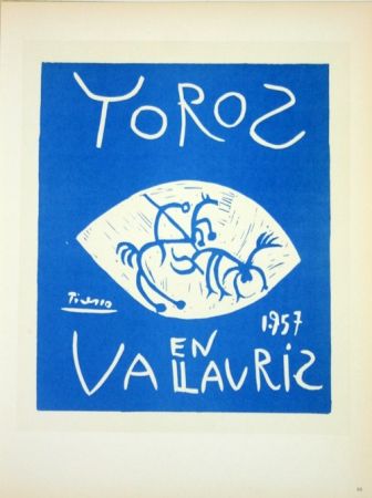 Литография Picasso - Toros en Vallauris 