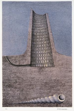 Литография Subirachs - Torre de Babel