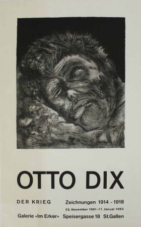 Литография Dix - Toter (St. Clément) [Dead Man (St. Clément)]