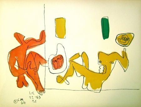 Литография Le Corbusier - Touching their Feet