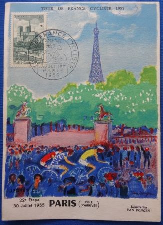 Литография Van Dongen - Tour de France 1955
