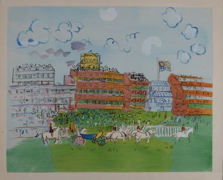 Литография Dufy - Track at Ascot, c. 1952