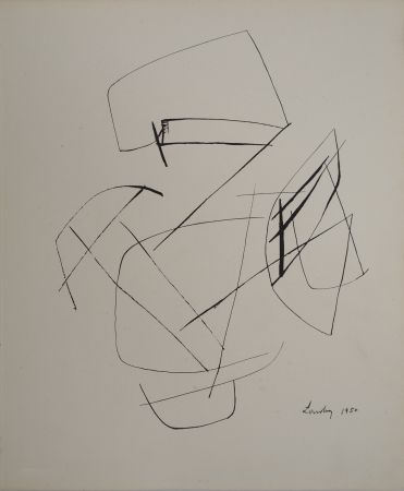 Литография Lardera - Tracés abstraits