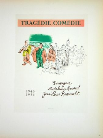Литография Dufy - Tragedie Comédie 1956