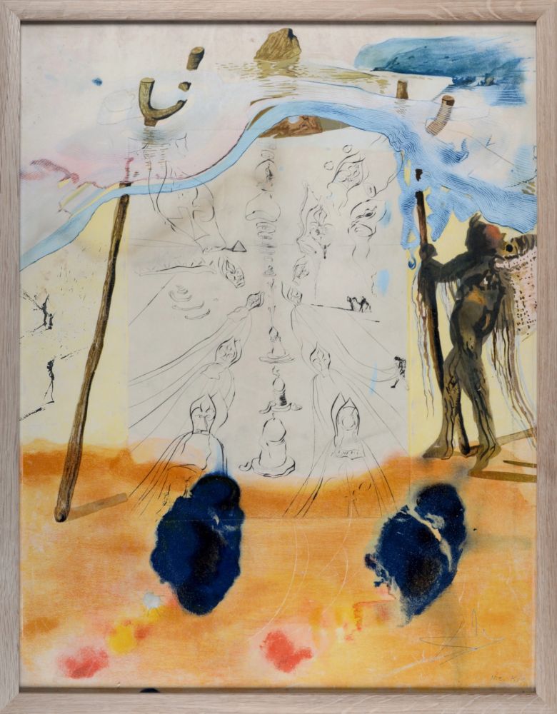 Литография Dali - Transmission des traditions, 1974