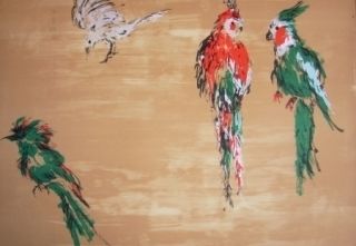 Литография Tian-Tian - Treasure birds 2