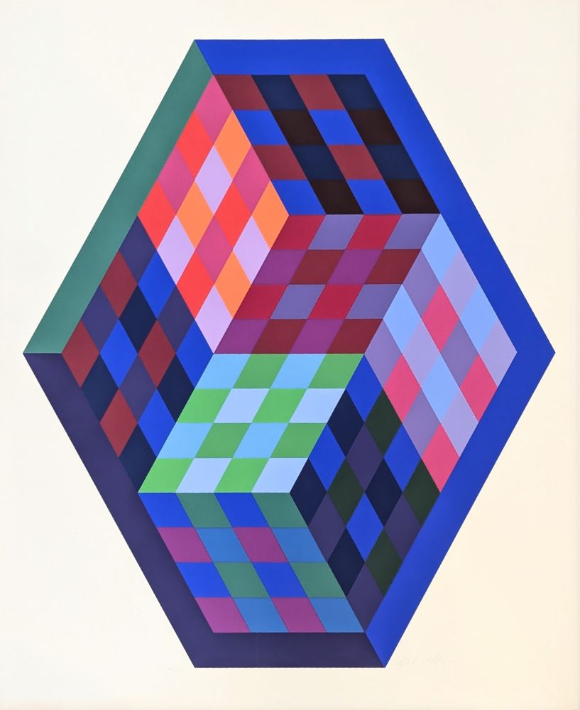 Сериграфия Vasarely - Tridim 