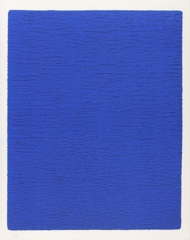 Литография Klein - Triptyque Bleu Or Rose