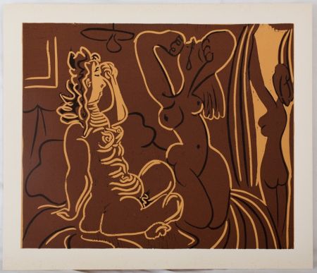 Линогравюра Picasso - Trois femmes au réveil