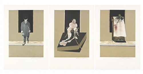 Офорт И Аквитанта Bacon - Tryptych