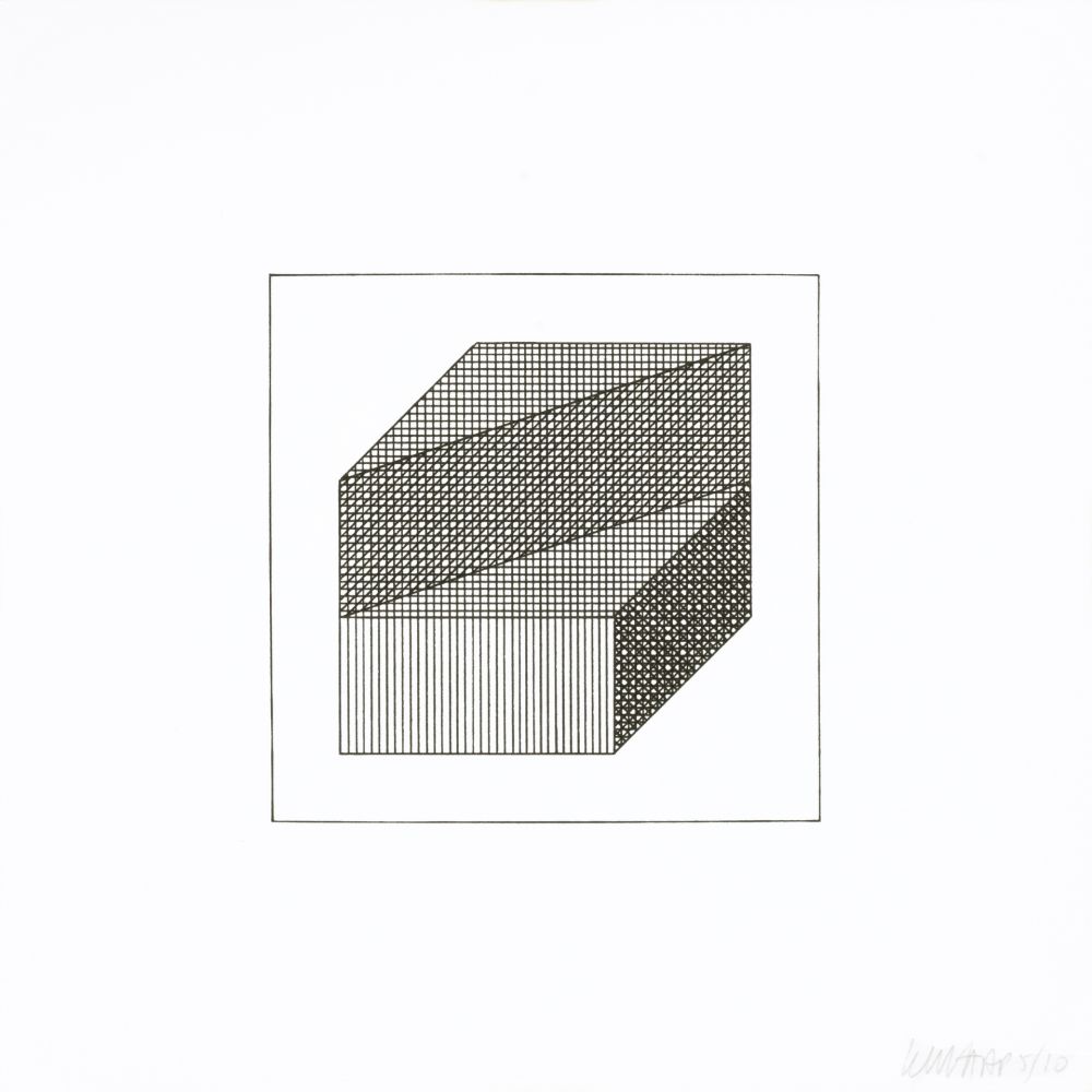 Сериграфия Lewitt - Twelve Forms Derived From a Cube 08