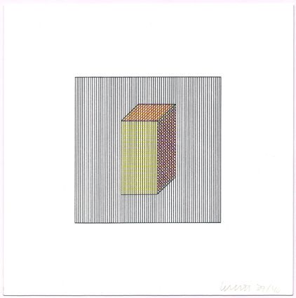 Сериграфия Lewitt - Twelve Forms Derived from a Cube (Set of 48) (2)