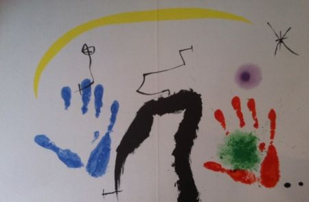 Литография Miró - Two hands