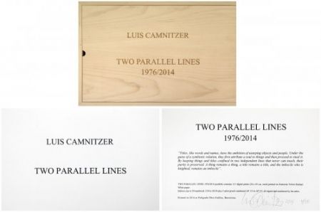 Многоэкземплярное Произведение Camnitzer - Two Parallel lines