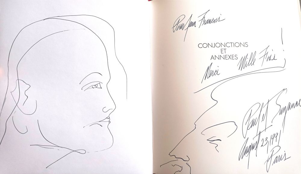 Нет Никаких Технических Jenkins - Two Portraits in Ink, signed and dated - Conjonctions et Anexes, 1991