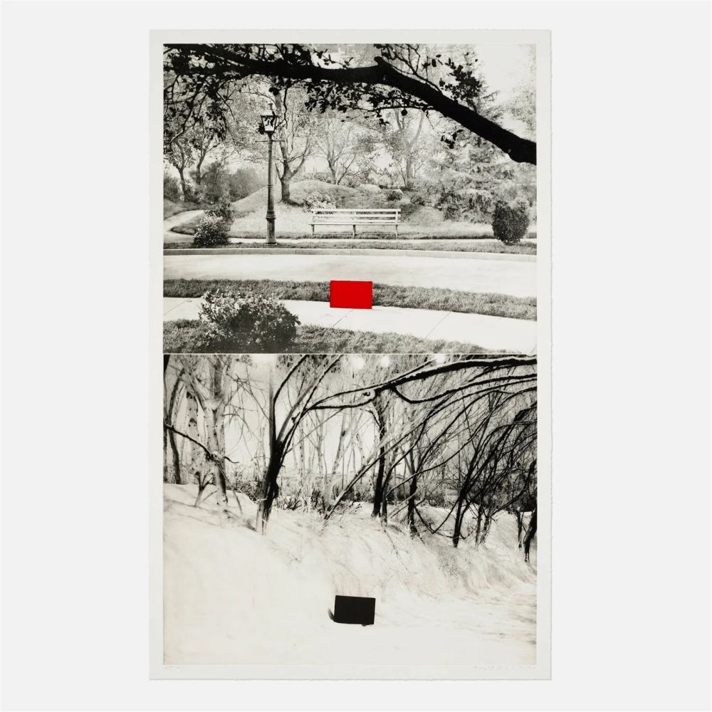 Многоэкземплярное Произведение Baldessari - Two Sets (One with Bench)  