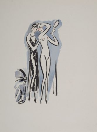Трафарет Van Dongen - Two Women with Mirror