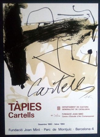 Афиша Tàpies - TÀPIES CARTELLS - FUNDACIÓ MIRÓ 1983