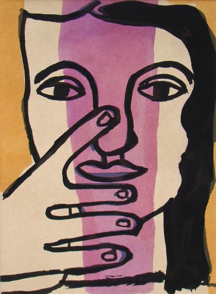 Трафарет Leger - Tété de femme