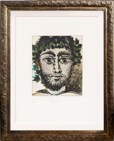 Акватинта Picasso - Tête de faune (after)
