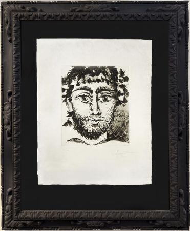 Акватинта Picasso - Tête de faune (after)