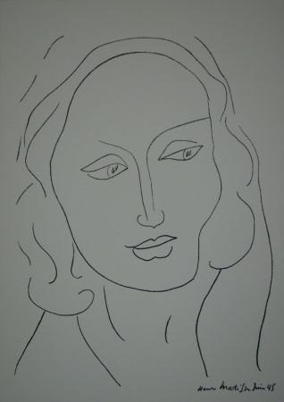 Литография Matisse - Tête de Femme