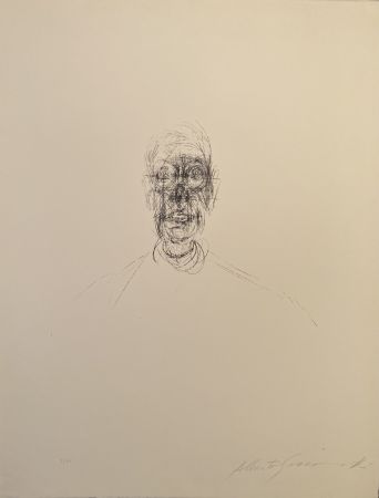 Литография Giacometti - Tête d'homme