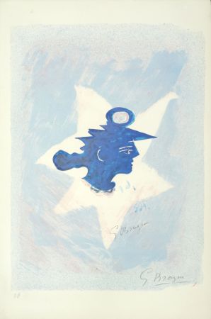 Литография Braque - Tête grecque