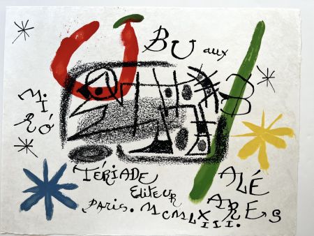 Литография Miró - UBU AUX BALÉARES. 19 lithographies originales signées (1971)