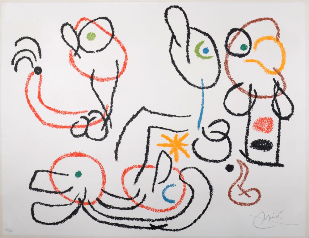 Литография Miró - Ubu aux Baléares, 1971 - Original lithograph (Hand-signed!)