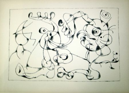 Литография Miró - Ubu Roi (1st state in Black and White)