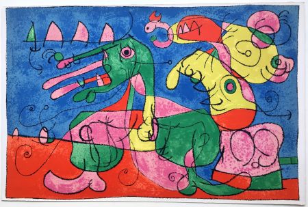 Литография Miró - UBU ROI : CHEZ LE TZAR (1966).