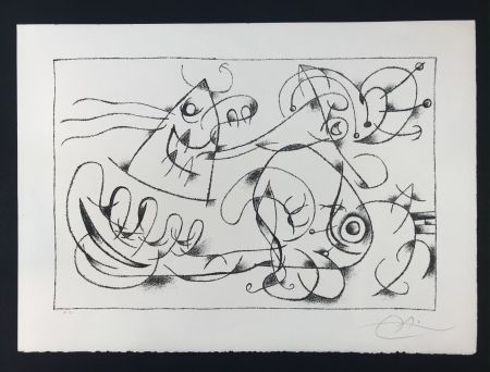 Литография Miró - Ubu Roi (King Ubu ) from 'Suites por Ubu Roi'