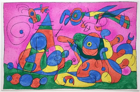 Литография Miró - UBU ROI : LA MERE UBU ET LE TZAR (1966).
